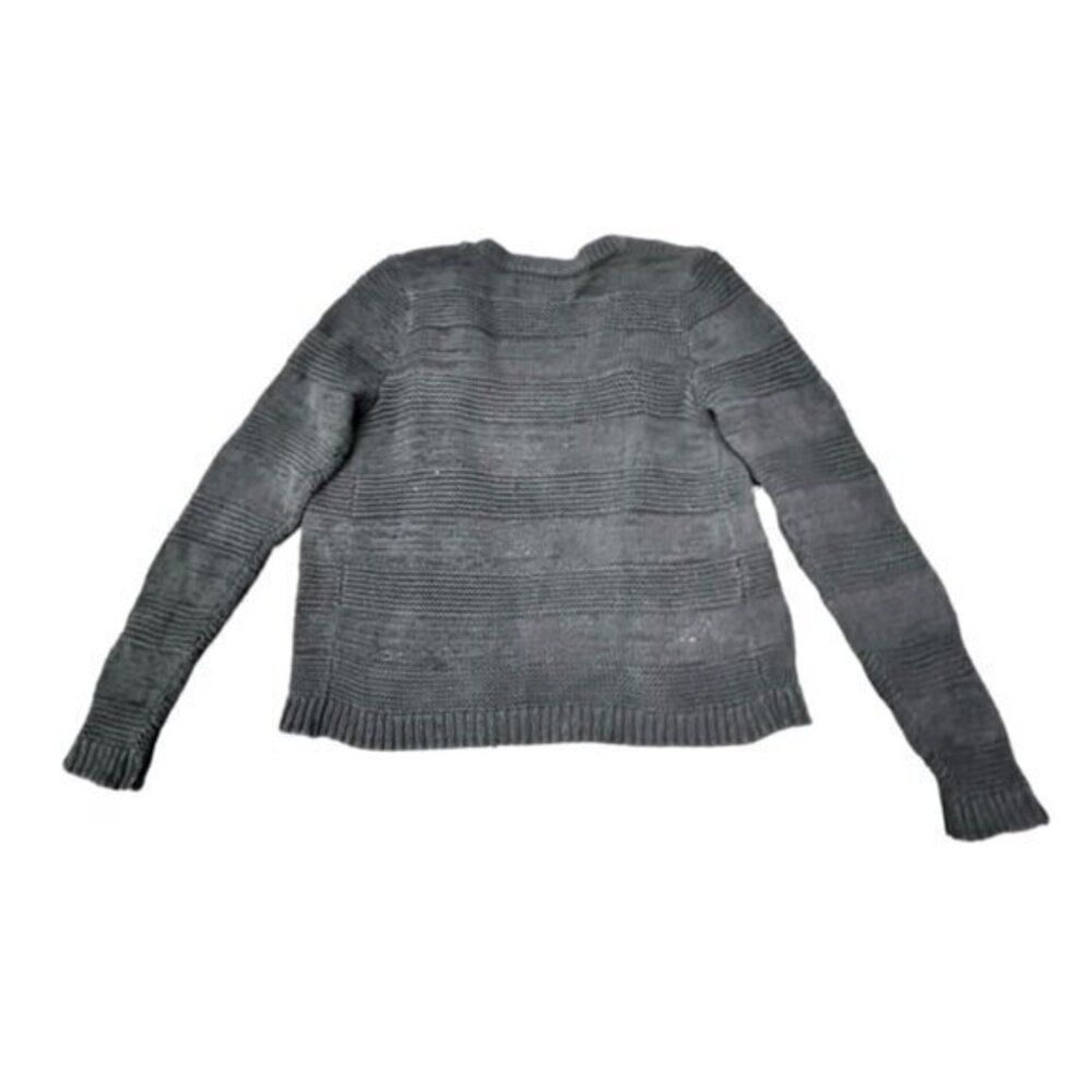 Ann Taylor LOFT Black Open Cardigan Sweater FRINGE Office Wear Casual Dressy XS - Picture 11 of 12